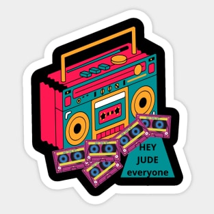 old tape recorders Sticker